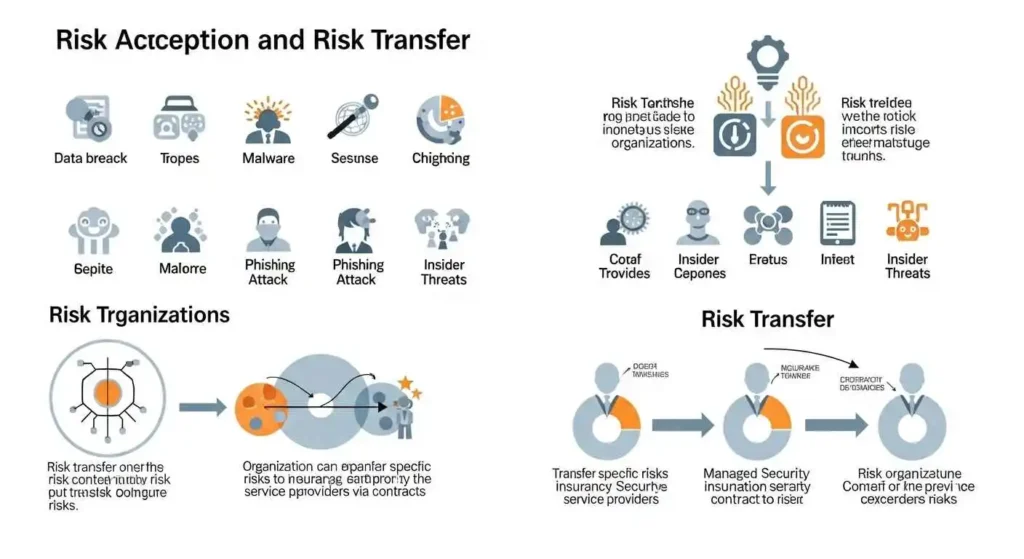 types of risks in cybersecurity accept transfer